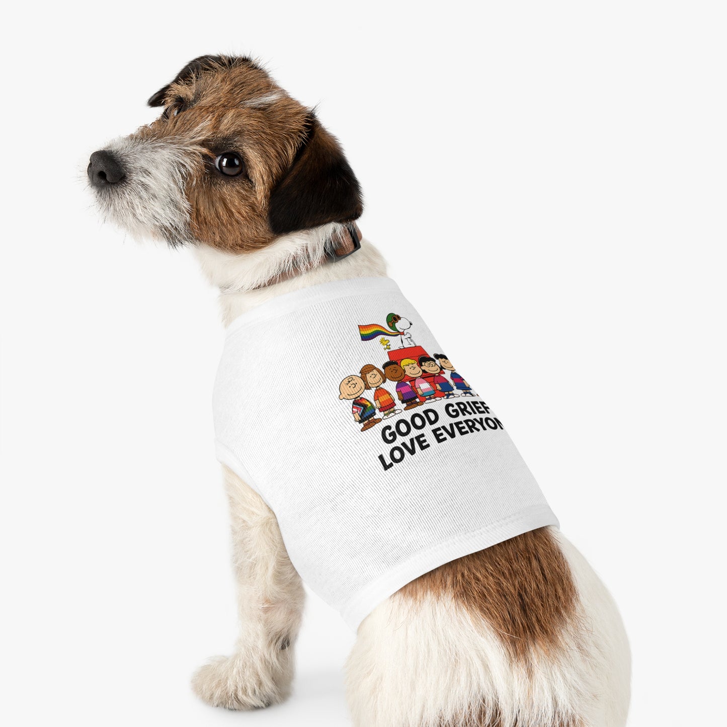 Good Grief, Love Everyone Dog Tee