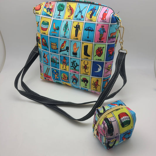 Loteria Shoulder Bag w/ Coin Purse