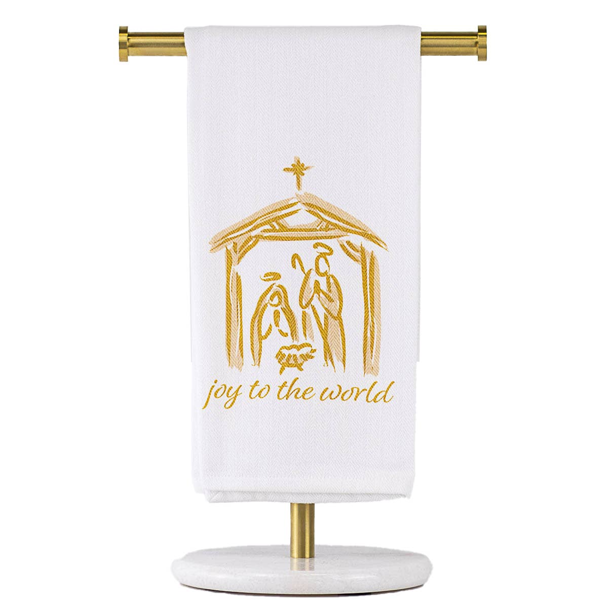 Joy To The World Nativity Hand Towel - - Clearance