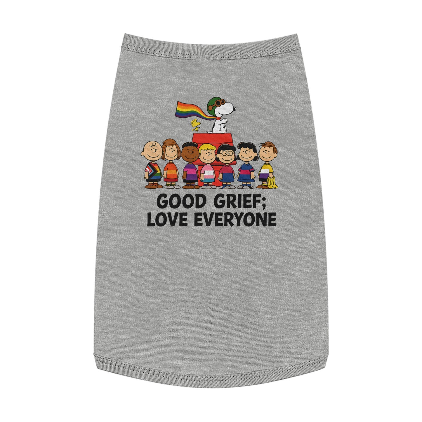 Good Grief, Love Everyone Dog Tee