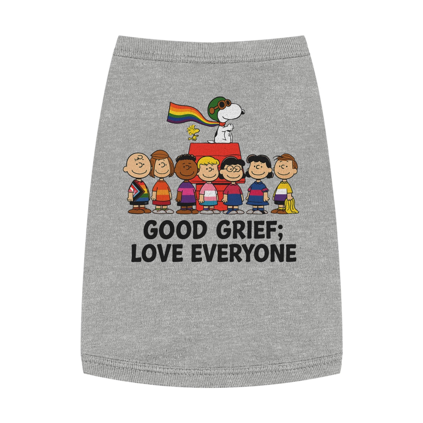Good Grief, Love Everyone Dog Tee