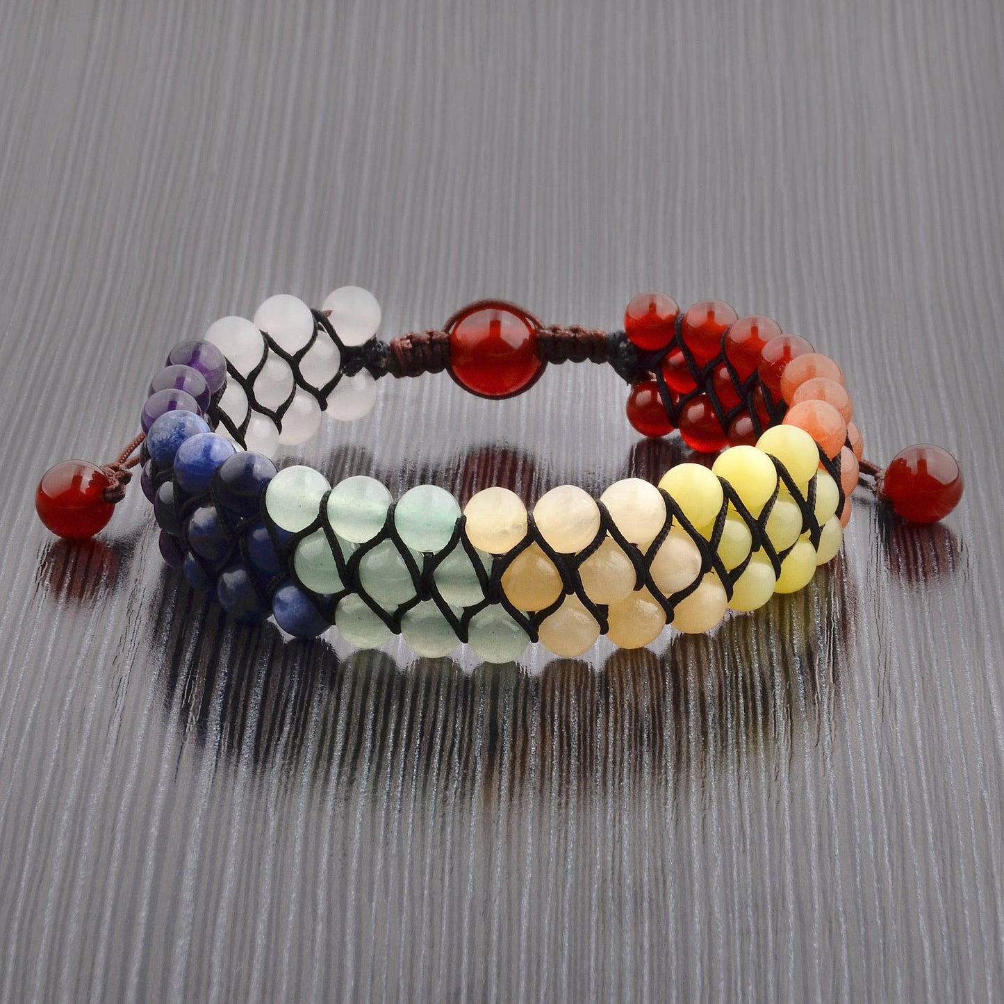 Multi Color Bead Adjustable Bracelet