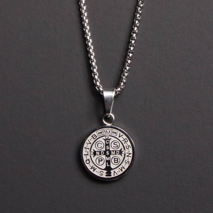 St. Benedict Medal Men's Necklace 20"