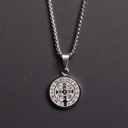 St. Benedict Medal Men's Necklace 20"