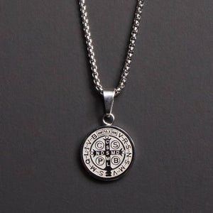St. Benedict Medal Men's Necklace 20"