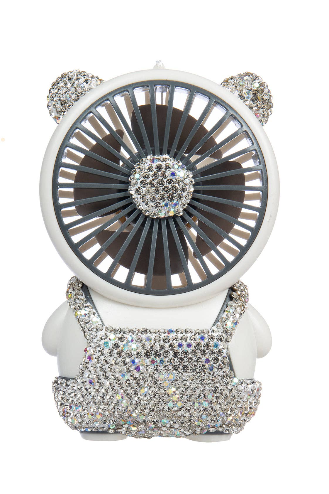 Ceramic Rhinestone Bear Fan