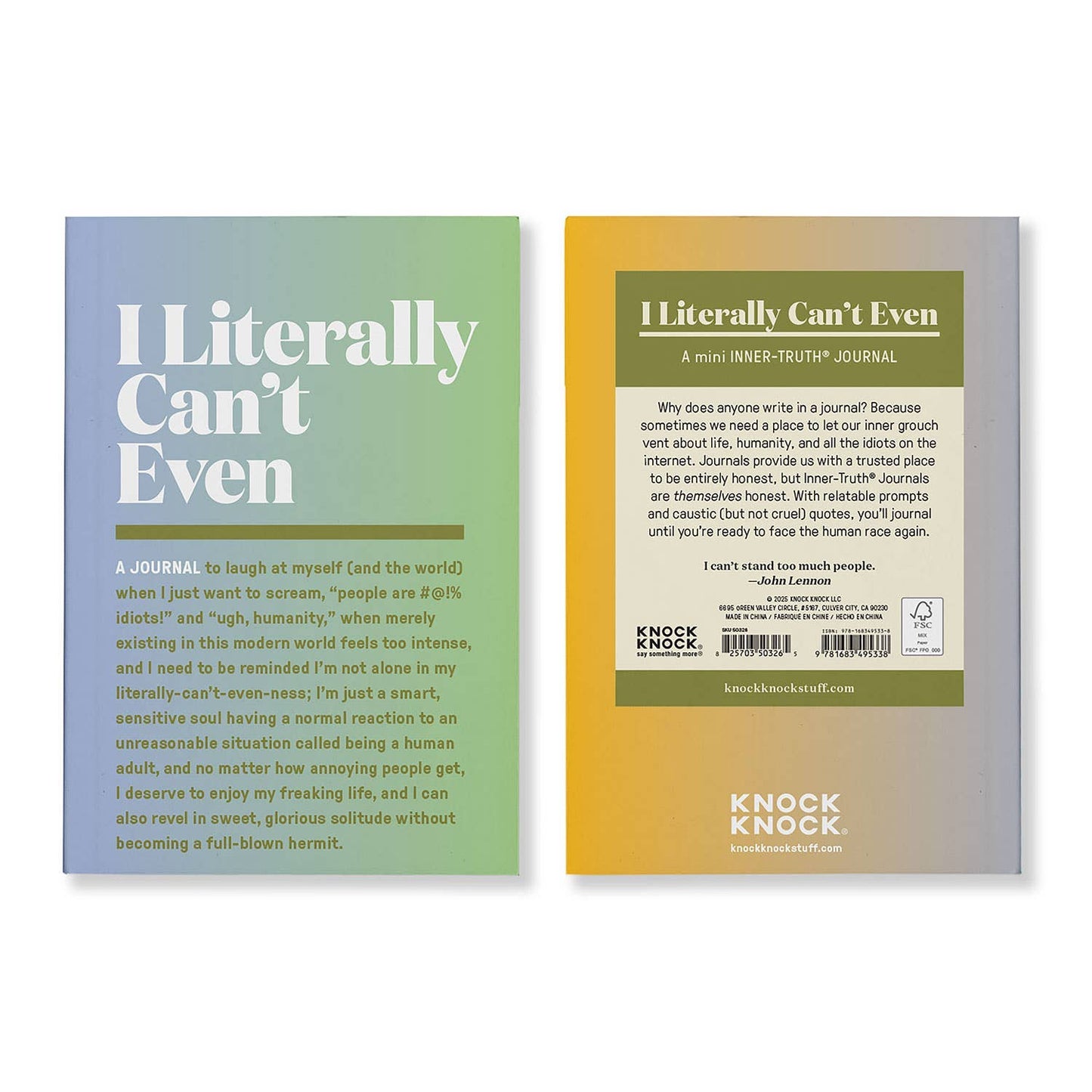 I Literally Can't Even Mini Inner-Truth Journal