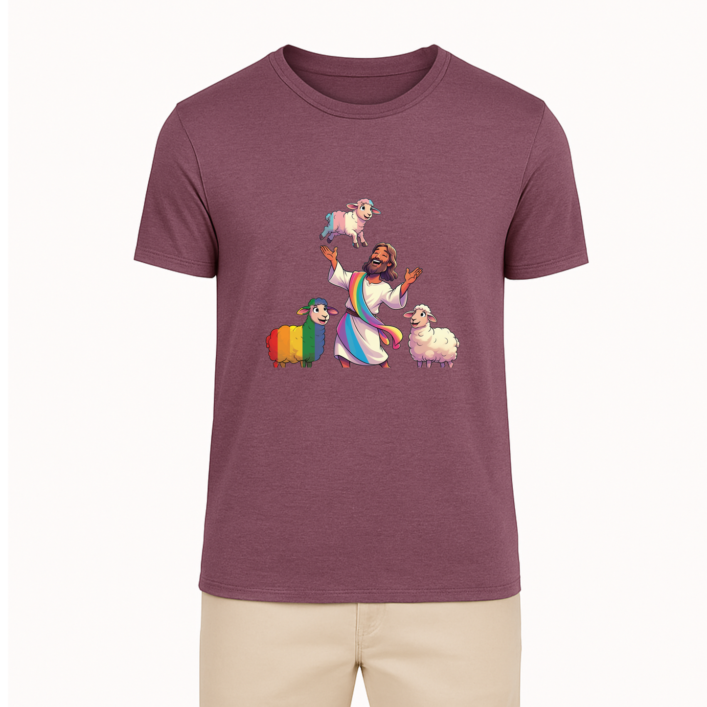 Jesus and His Sheep Tee - 11 Colors