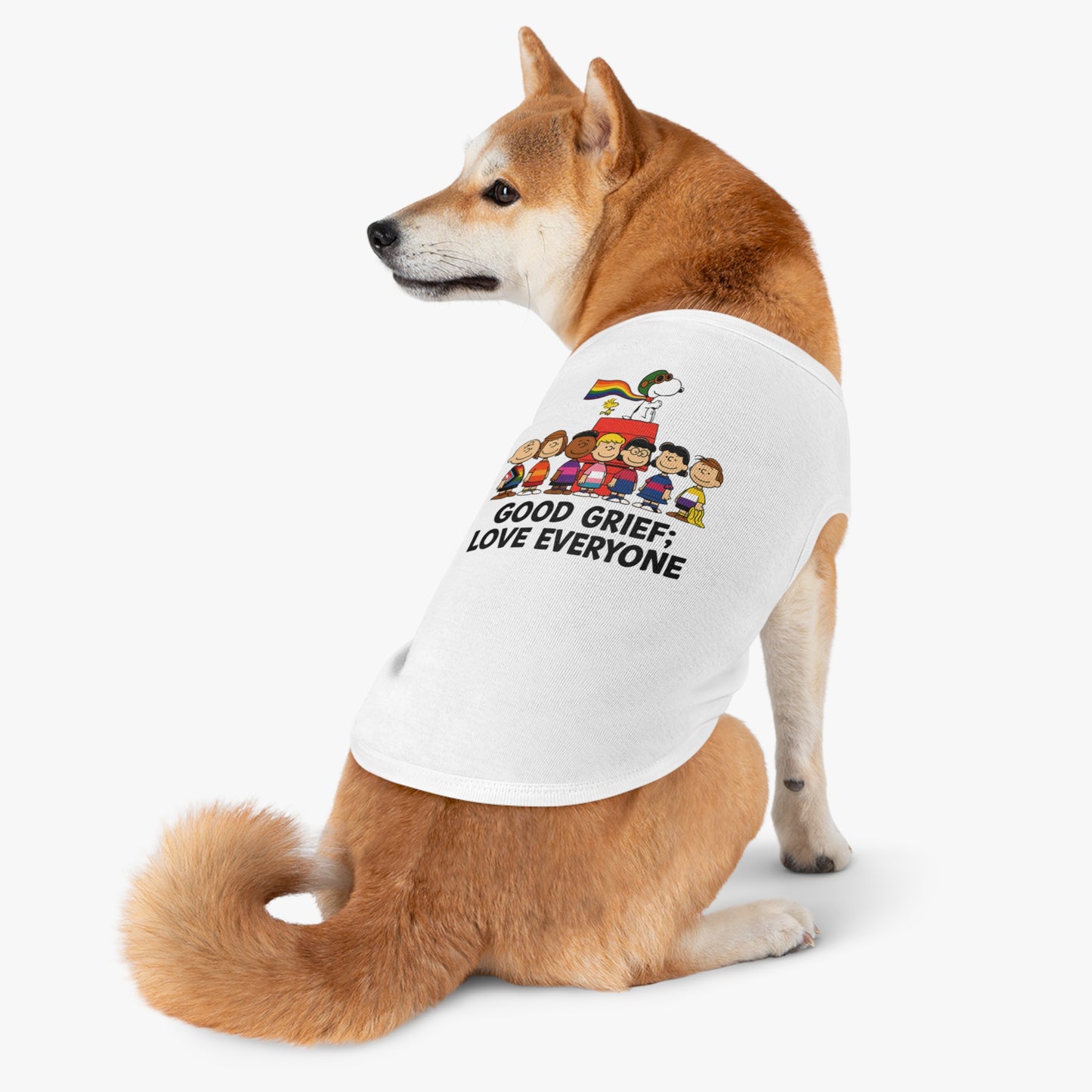 Good Grief, Love Everyone Dog Tee