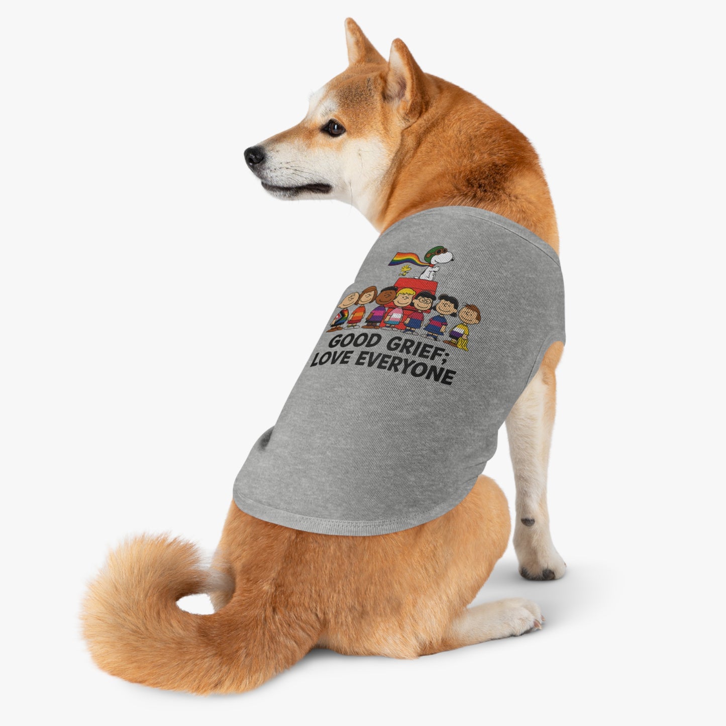 Good Grief, Love Everyone Dog Tee