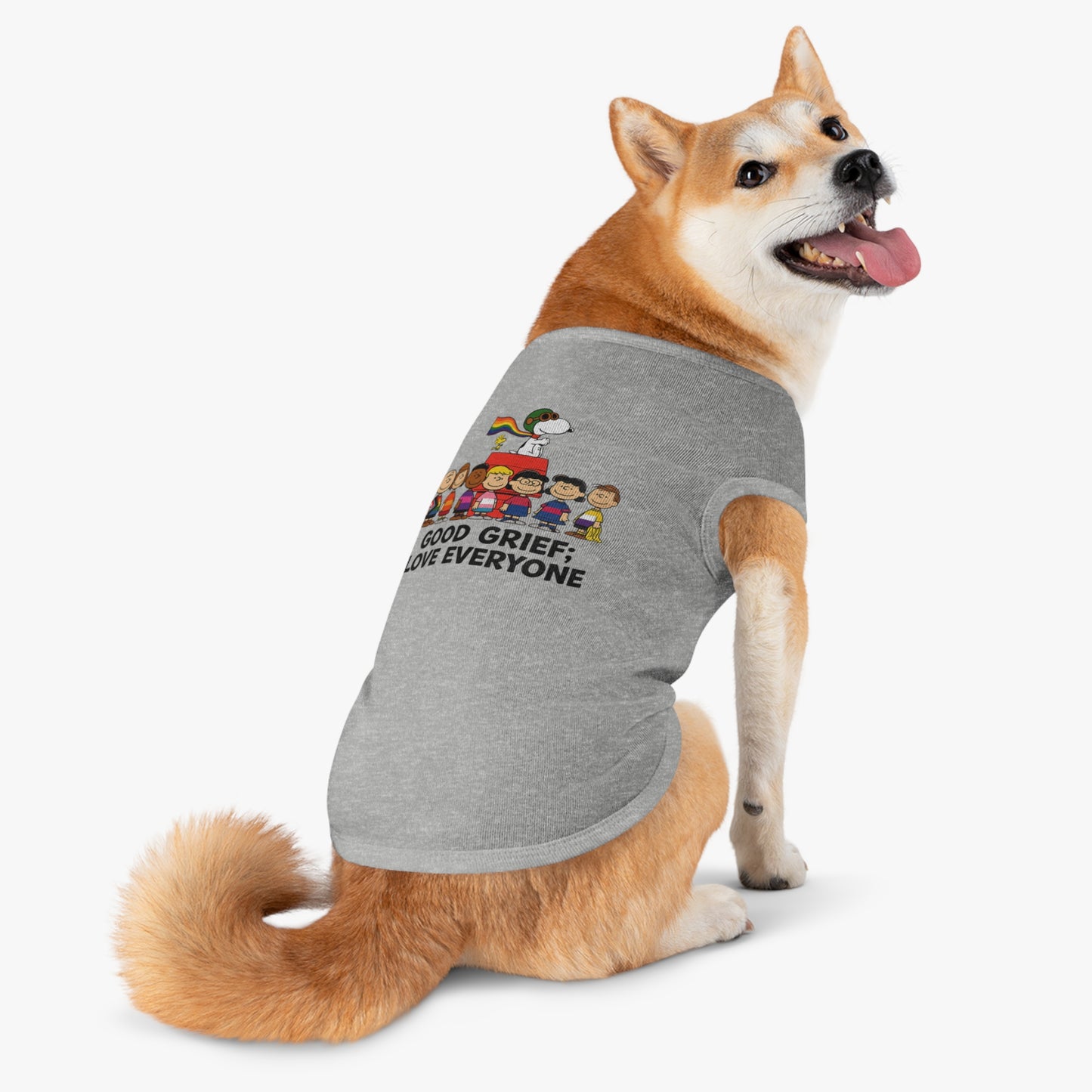 Good Grief, Love Everyone Dog Tee