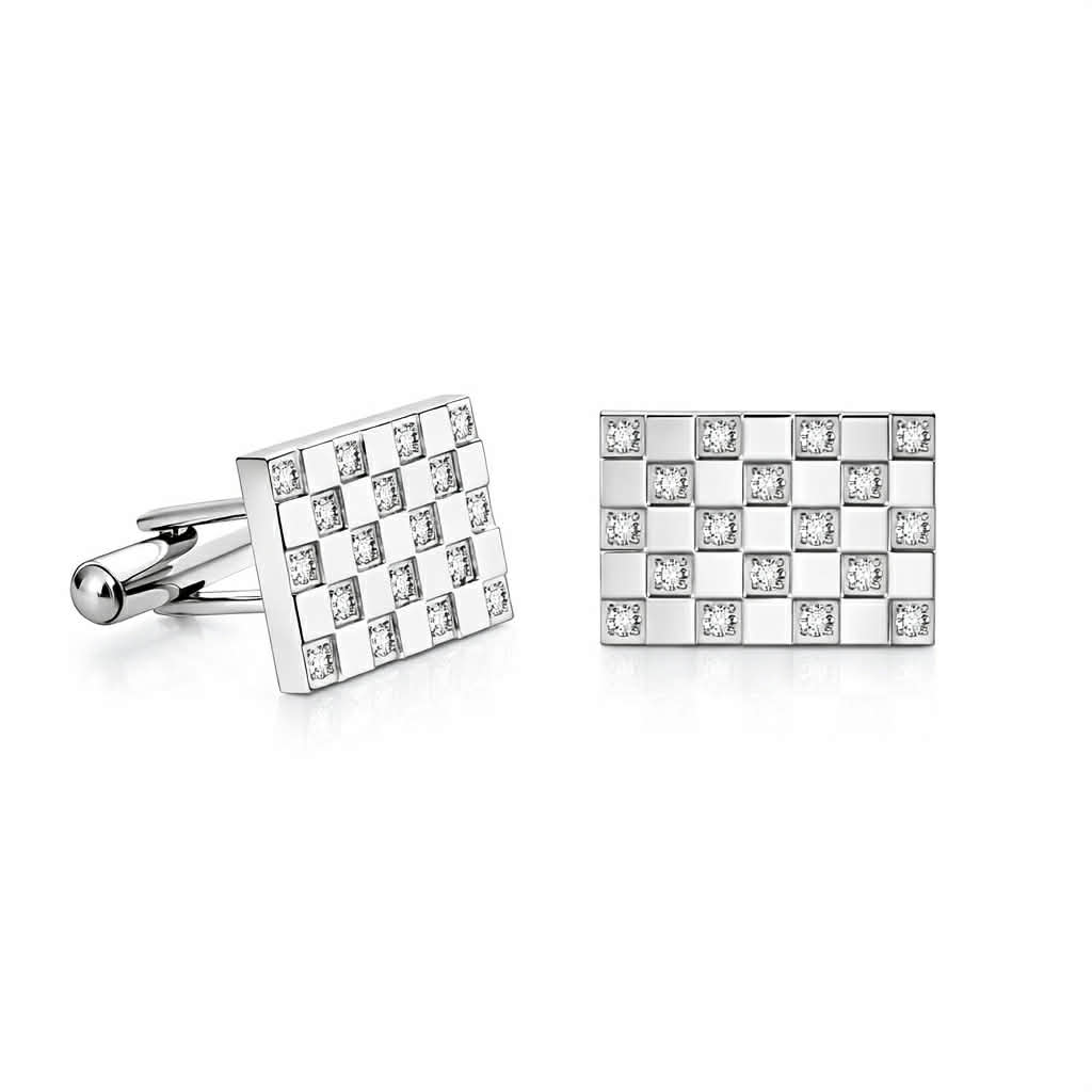 Pavé Trellis Cufflinks