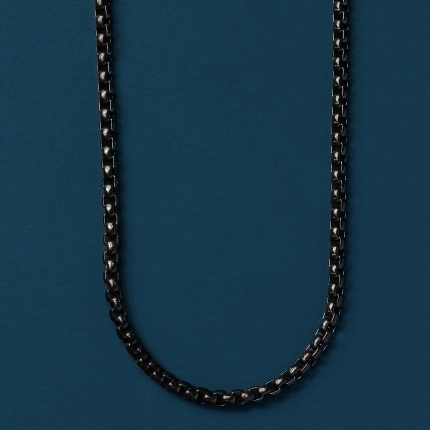 Black Stainless Steel Chain Necklace