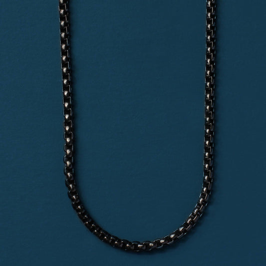 Black Stainless Steel Chain Necklace