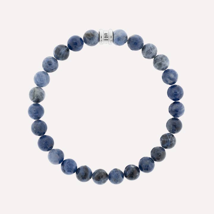 8mm Round Gemstone Bracelet Sodalite