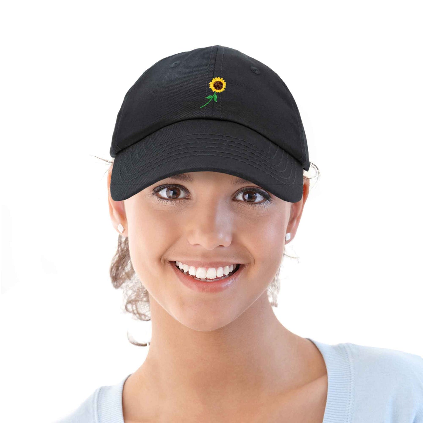 Embroidered Sunflower Baseball Cap