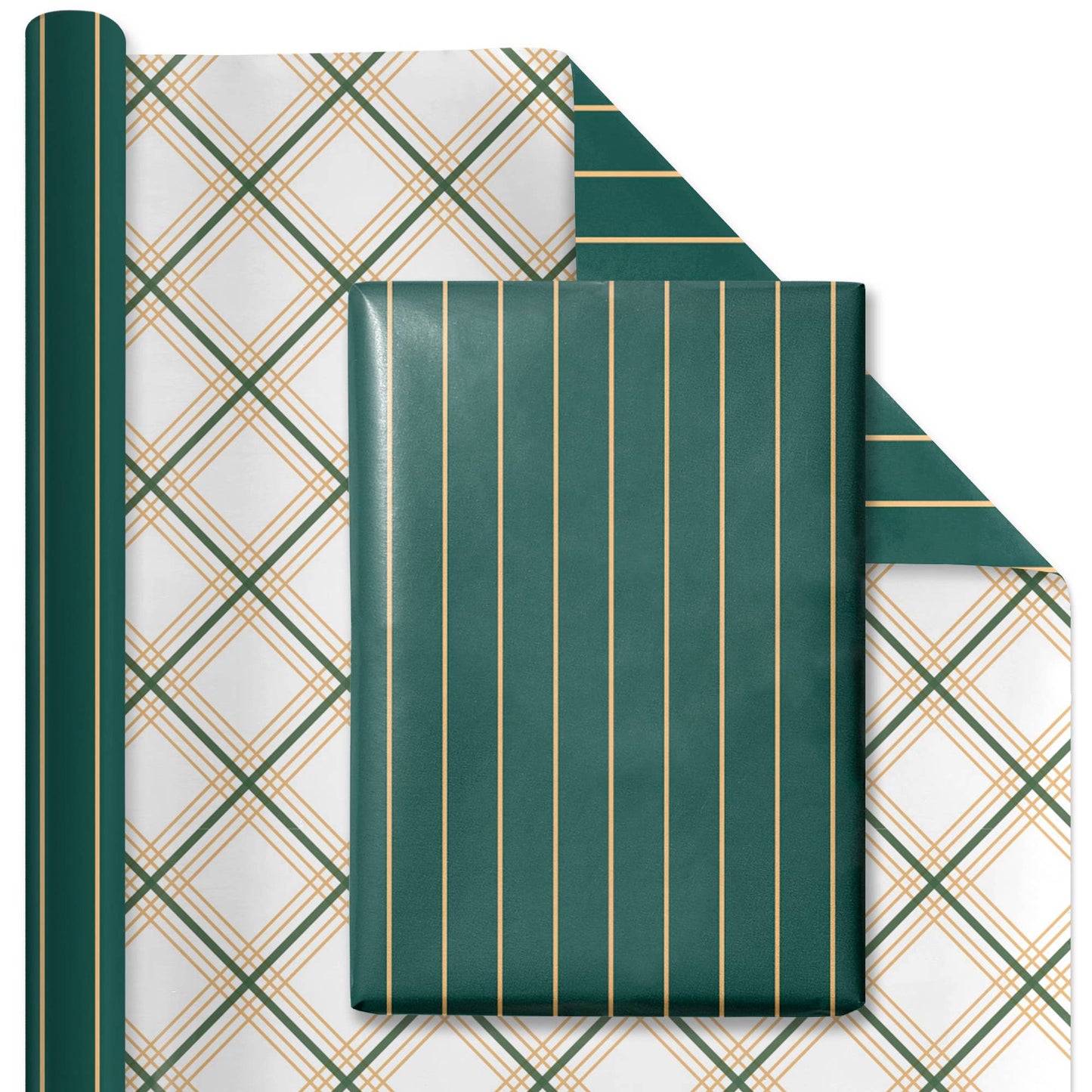 30" x 10' Wrapping Paper Bundle (4-pack) | Holiday Botanical