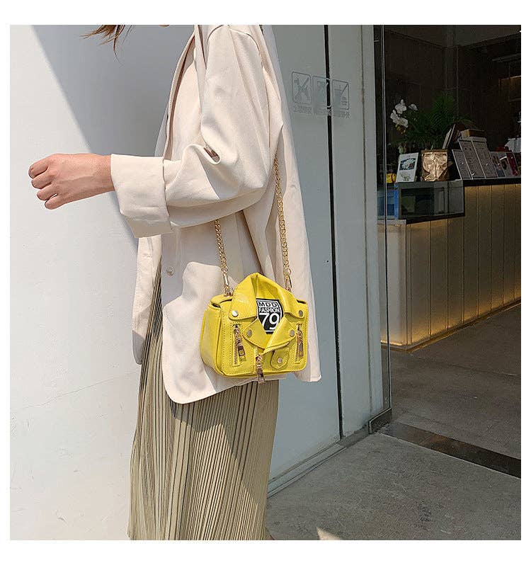 PU Jacket Crossbody Bags