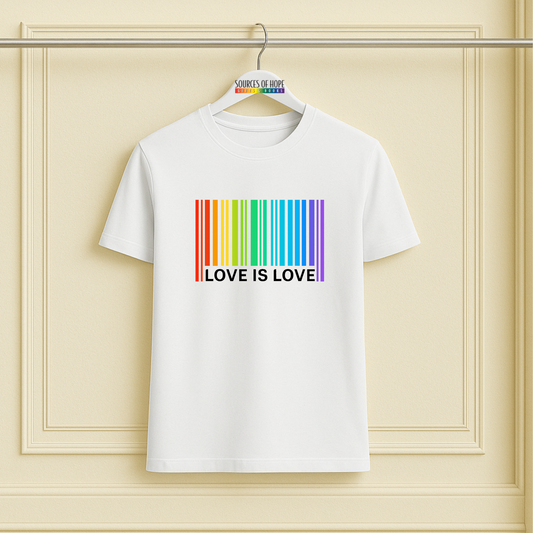 Love is Love Barcode Tee - 11 Colors