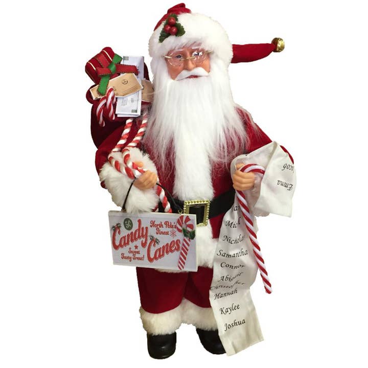 15" Candy Cane Claus