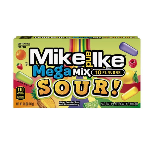Mike and Ike Mega Mix Sour 4.25 Oz Theater Box