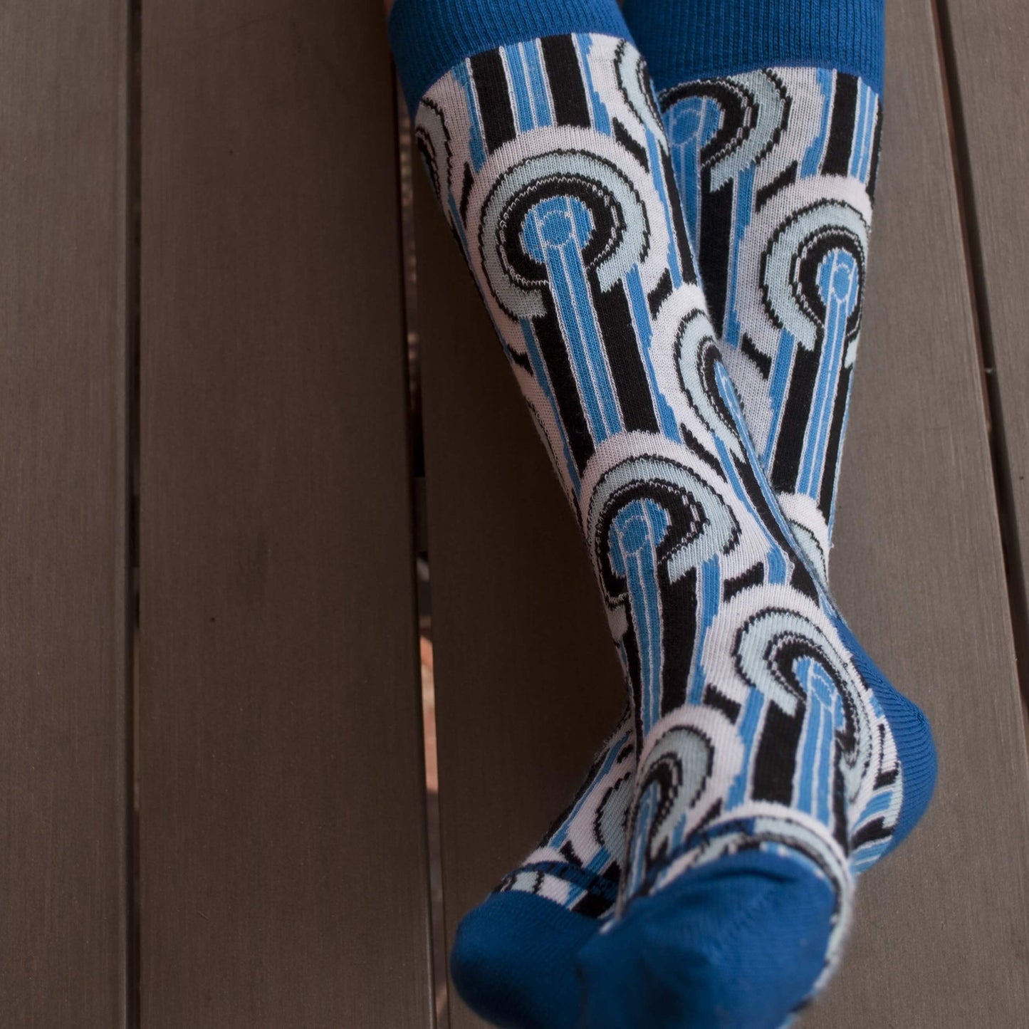 Art Deco Patterned Socks