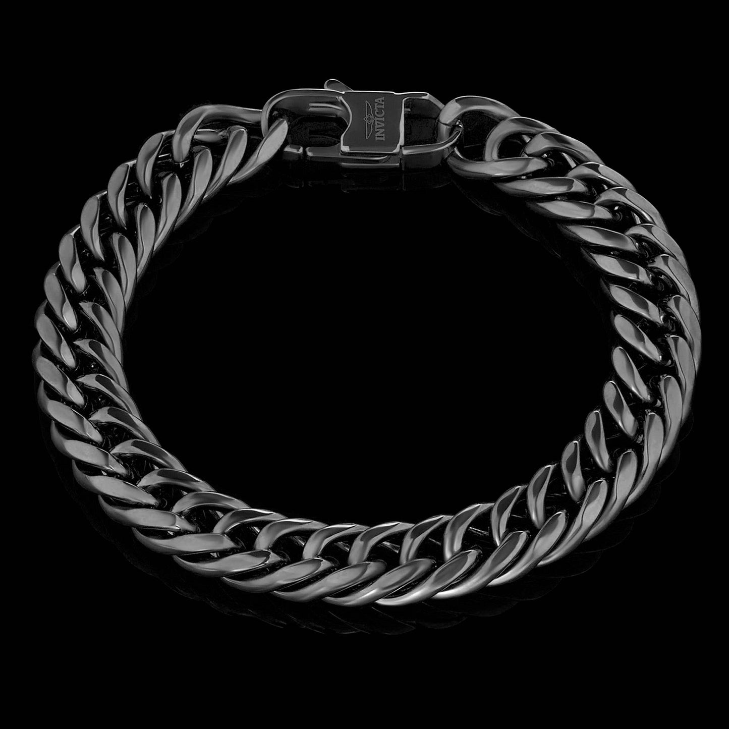 Invicta Jewelry Double Curb Chain Bracelet (11.5mm) - 8.75"