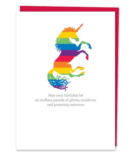 Glitter, Rainbows, Unicorns - Birthday Greetings