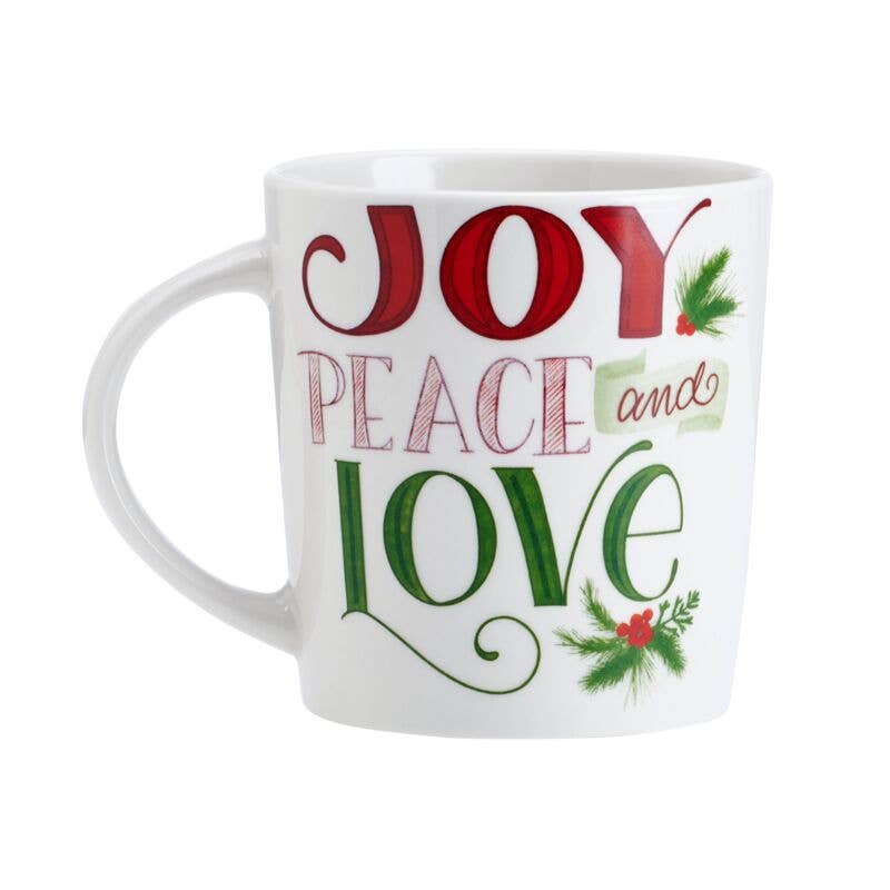 Pfaltzgraff Holiday 18Oz Mug Joy Peace Love