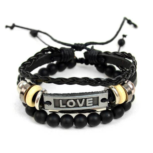 "Love" Two Piece Bracelet Set - Sale