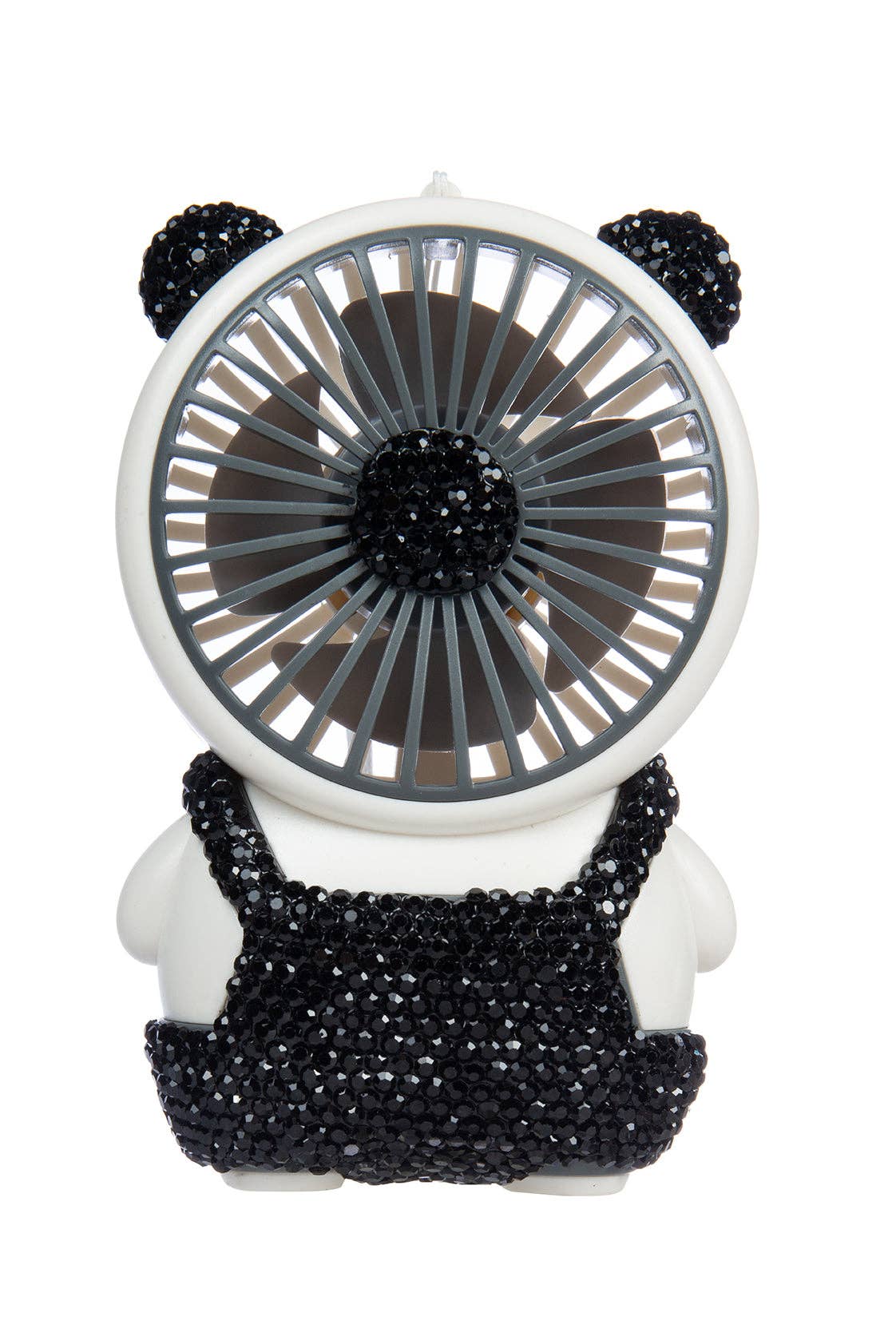Ceramic Rhinestone Bear Fan