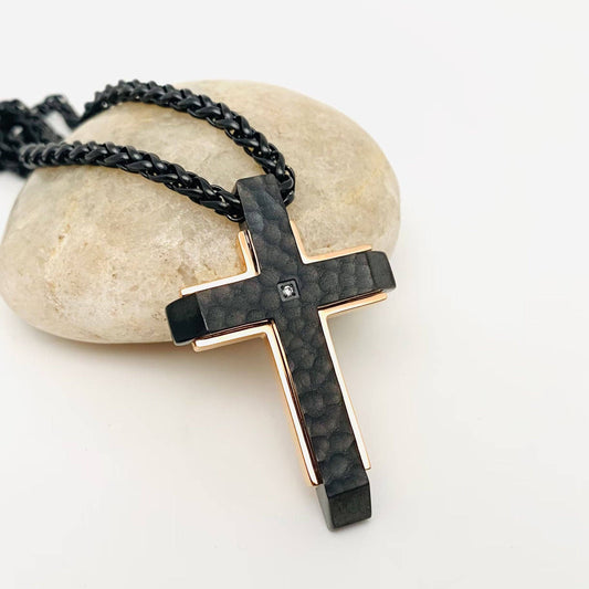 Two-color Cross Necklace