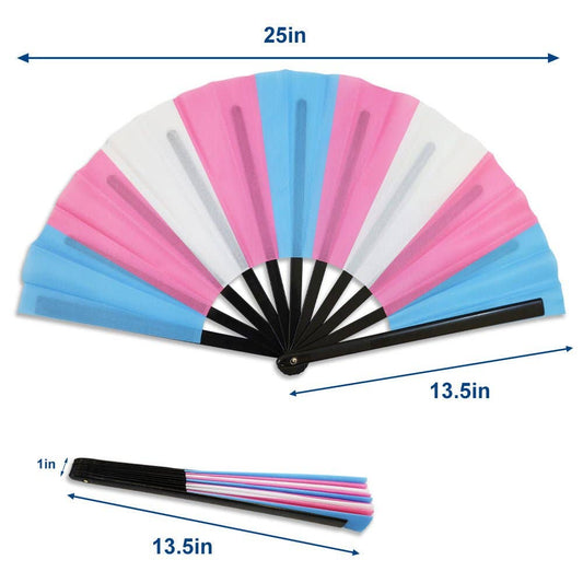 Transgender X-Large Hand Fan