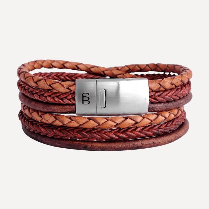 Leather Bracelet Bonacci - Caramel