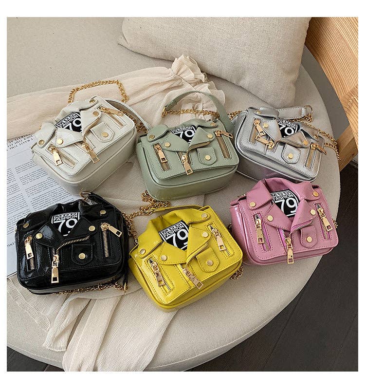PU Jacket Crossbody Bags