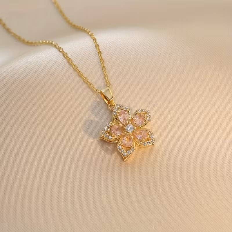 Flower Rotating Spinner Pendant