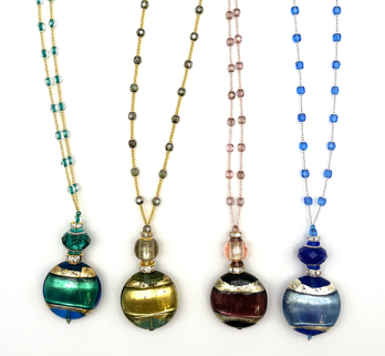 Laura Murano Glass Jewelry Collection - 5 Color Option