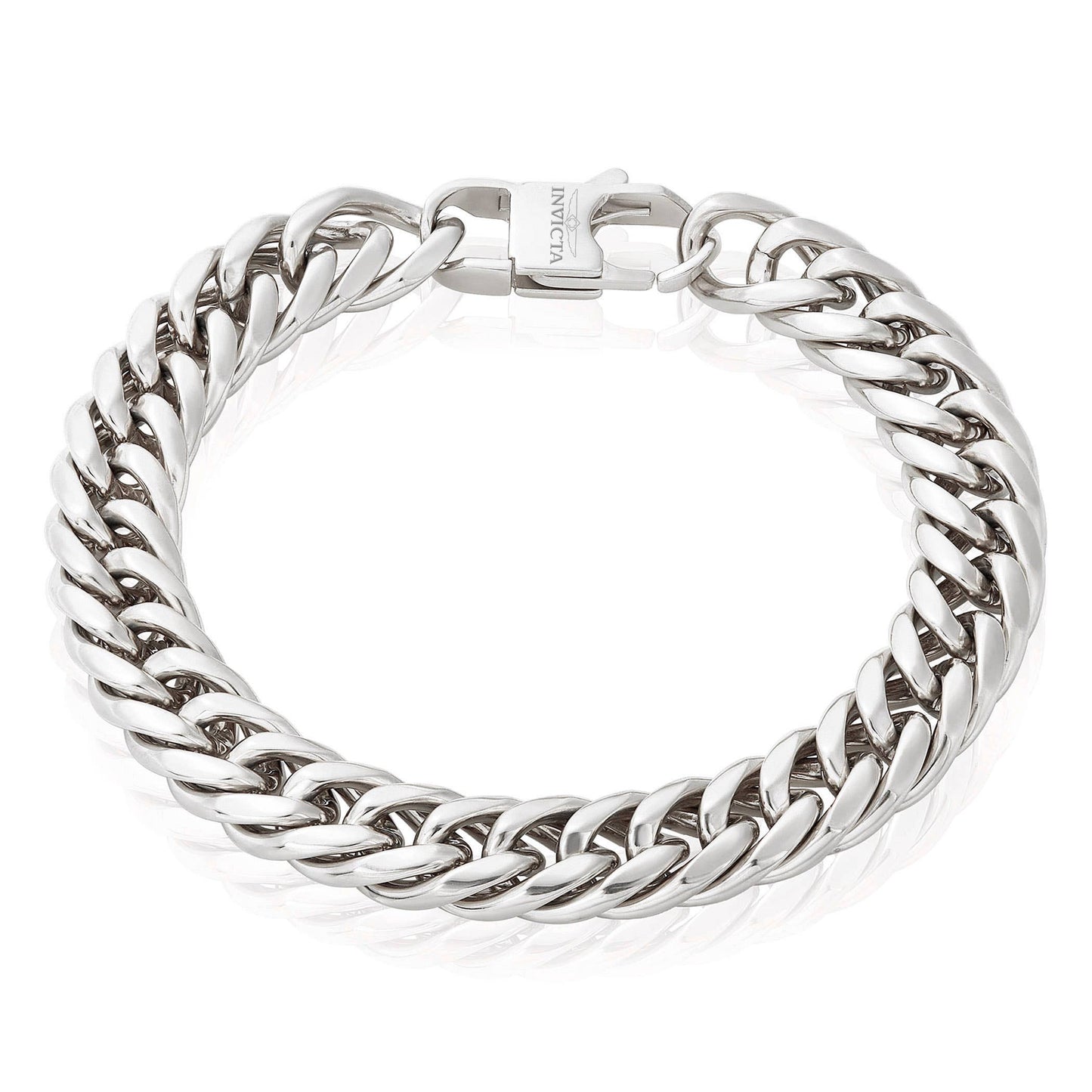 Invicta Jewelry Double Curb Chain Bracelet (11.5mm) - 8.75"