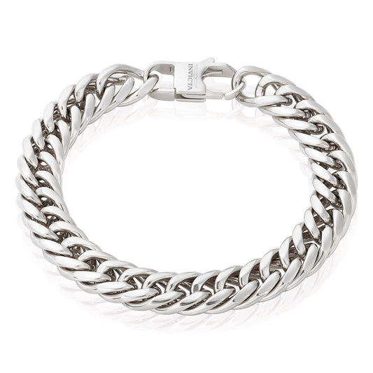 Invicta Jewelry Double Curb Chain Bracelet (11.5mm) - 8.75"