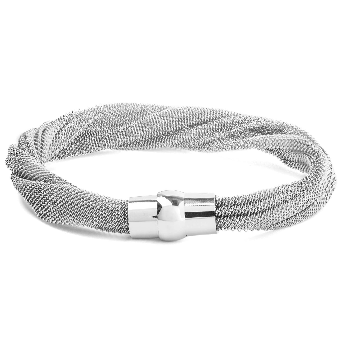 Twisted Mesh Stainless Steel Bracelet