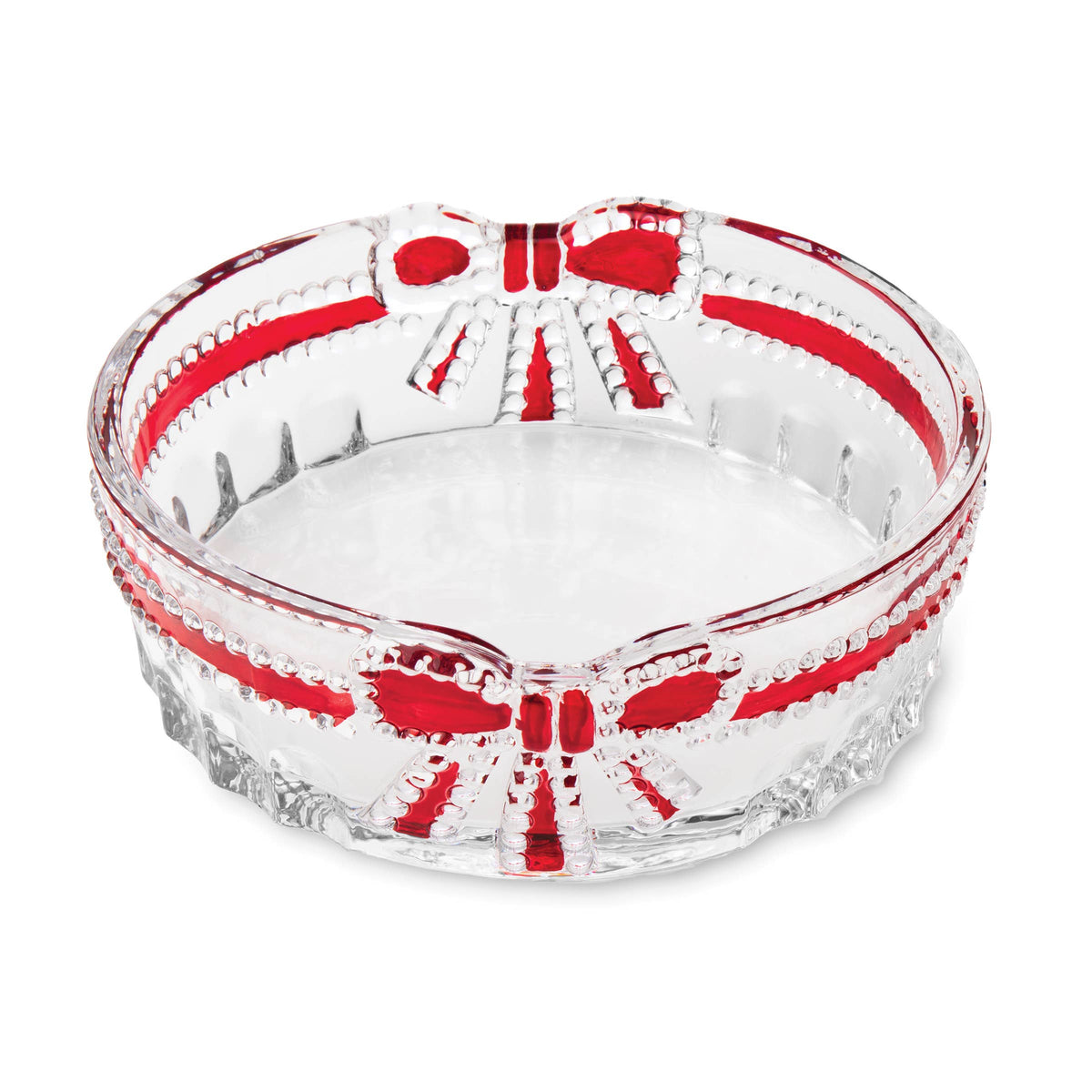 Oval Red Bow Bowl