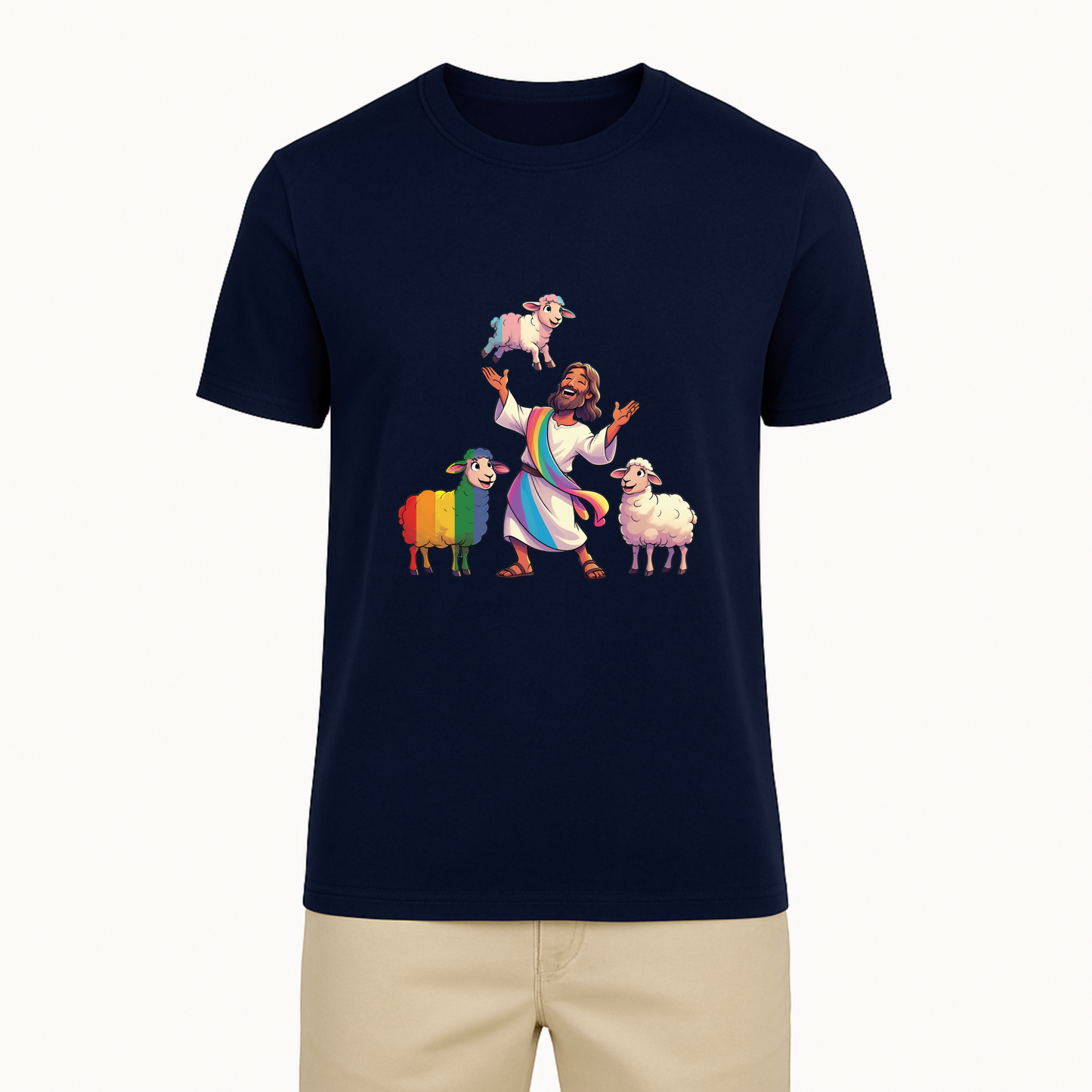 Jesus and His Sheep Tee - 11 Colors