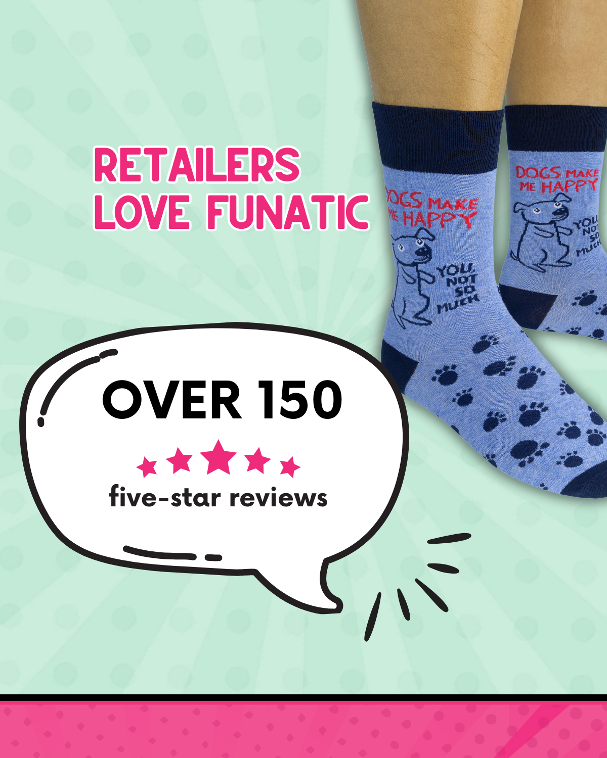 Dogs Make Me Happy, You Not So Much Socks