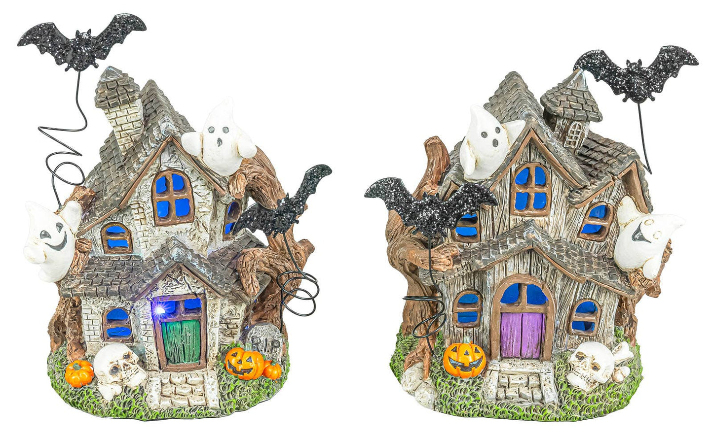 Ghastly Halloween LED Lit Haunted House