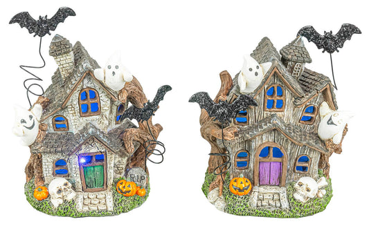 Ghastly Halloween LED Lit Haunted House