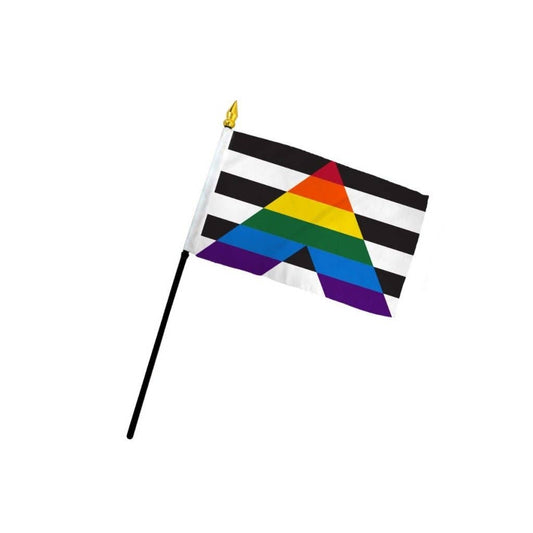 Gay Straight Alliance 4x6in Stick Flag
