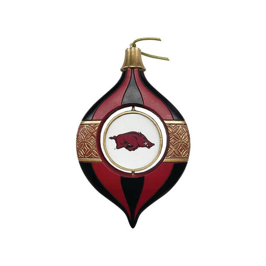 5.5" Arkansas Spinning Bulb Ornament