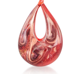 Rialto Murano Glass Pendant Necklace - Multi Color Opt