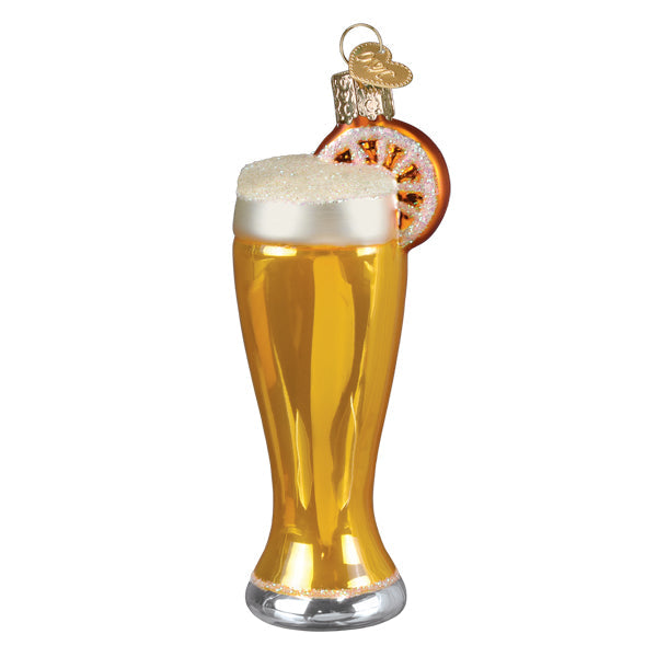 Glass Of Blue Moon Beer Ornament