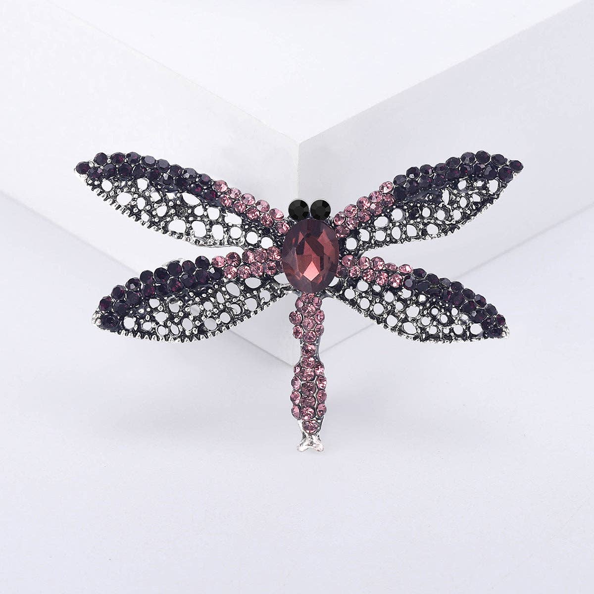 Dragonfly Alloy Rhinestone Brooch